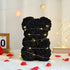 Artificial Teddy Bear with Rose Flower in a Box - WarmLove