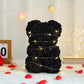 Artificial Teddy Bear with Rose Flower in a Box - WarmLove