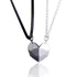 Couple Necklace with Magnetic Heart & ECG Pendant - WarmLove