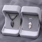 Couple Necklace with Magnetic Heart & ECG Pendant - WarmLove