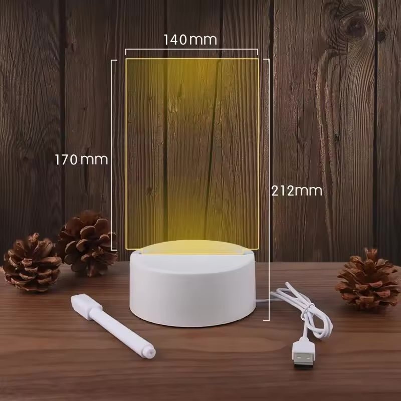 CoupleGlow – USB LED Love Note Lamp - WarmLove
