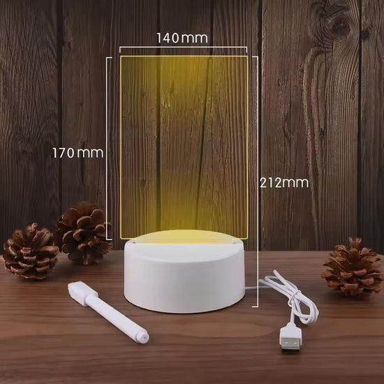 CoupleGlow – USB LED Love Note Lamp - WarmLove