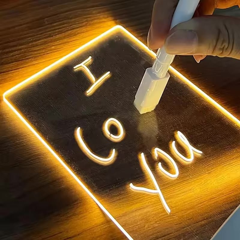 CoupleGlow – USB LED Love Note Lamp - WarmLove
