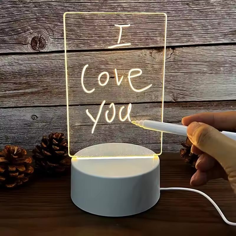 CoupleGlow – USB LED Love Note Lamp - WarmLove
