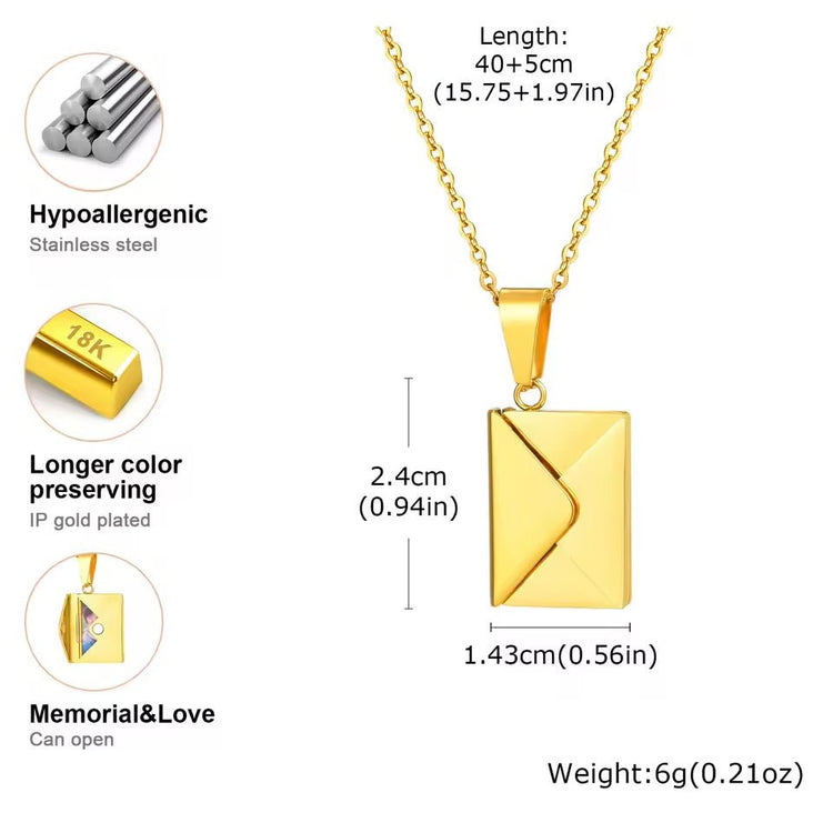 Couple’s Photo Locket Necklace – Personalized Gift from Vnox - WarmLove
